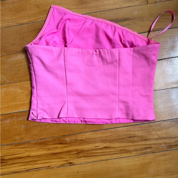 Strapless Top in Hot Pink - Picture 3 of 7